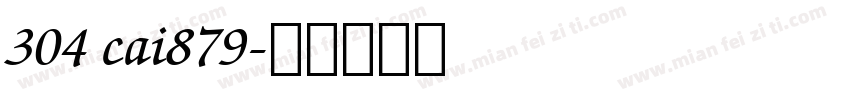 304 cai879字体转换